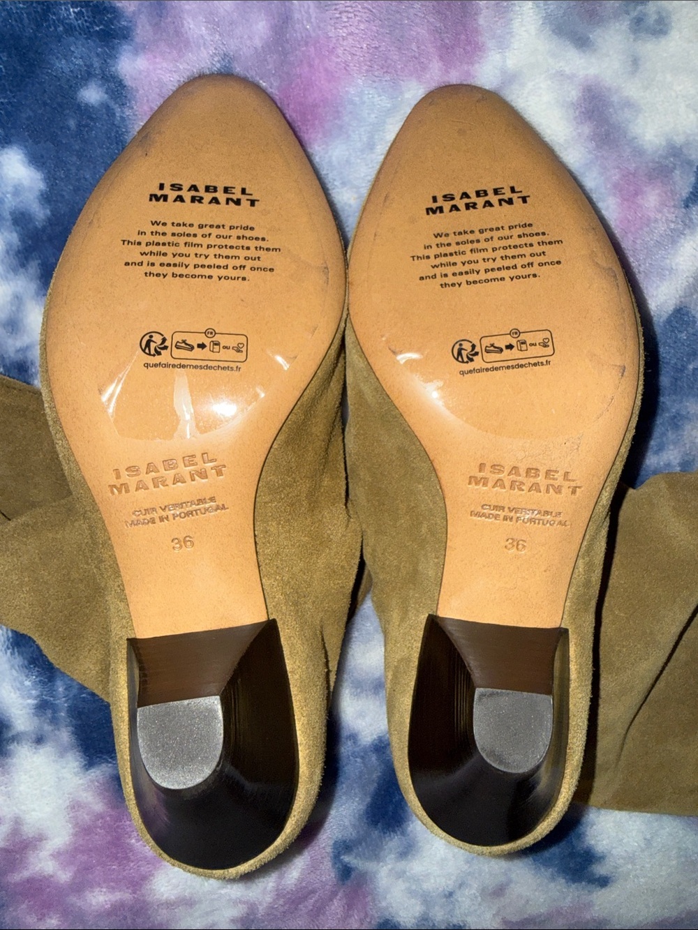 🆕 Isabel Marant Reachi Suede Boots - Taupe- 36/6 - Picture 4 of 9